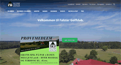 Desktop Screenshot of falster-golfklub.dk
